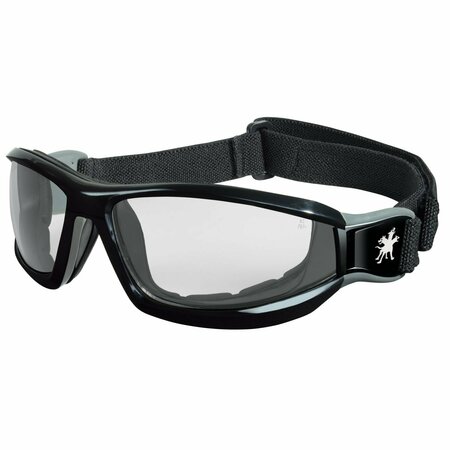 MCR SAFETY Glasses, Swagger RP1 Elastic Strap, Clear UV-AF, 12PK RP110AF